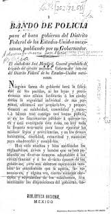 This makes it suitable for many types of projects. Bando De Policia Para El Buen Gobierno Del Distrito Federal De Los Estados Unidos Mexicanos