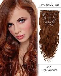 20 11pcs body wave clip in remy human hair extensions 30