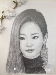 Blackpink Kpop Fanart Art Artwork Jennie Lisa Rose Jisoo Kara Kalem Portre Cizim Sac Cizimler