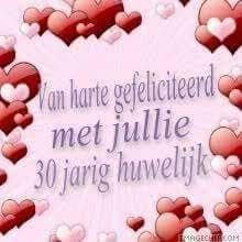 30 Jaar Getrouwd Fijne Trouwdag Huwelijksverjaardag Kaarten Trouwdag Jubileum