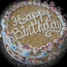 Birthday Cake Rice Krispie Treats Nutrition Rice Krispie Cake Use Gluten Free Rice Krispies Marshmallow Fluff Icing And Skittles Rice Krispie Treats Birthday Crispy Treats Rice Crispy Treats