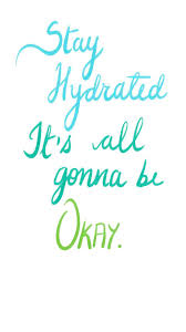 What kind of wallpaper is oil proof and waterproof? Use This As Your Wallpaper For A Constant Reminder To Drink Water Hydrohomies