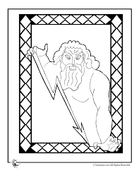 The three primary colors are red, blue, and yellow. Greek Myths Coloring Page Zeus Woo Jr Kids Activities Children S Publishing
