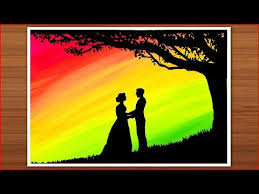 Lock Down Time Pass Activity Easy Beautiful Painting Of Wedding Couples Gouache Poster Colors Y Poster Color Painting Beautiful Paintings Couples Poster