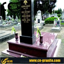 Lilac Headstone Western Style Tombstone European Style Stone Carving Cross  Tombstone Granite Stone Tombstone and Monument