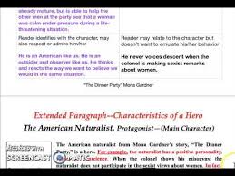 * during the time this story takes place, india was a british colony. Extended Paragraph Sample Mona Gardner The Dinner Party Youtube
