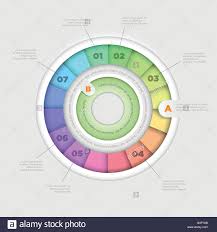 Vector Wheel Pie Chart Infographic Design Template Stock