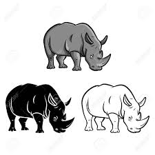 Los rinocerótidos, conocidos con el nombre de rinocerontes, son una familia de mamíferos placentarios del suborden ceratomorfos perteneciente al orden de los perisodáctilos. Colorear Caracter Rinoceronte De Libros De Dibujos Animados Ilustracion Vectorial Ilustraciones Vectoriales Clip Art Vectorizado Libre De Derechos Image 37478683
