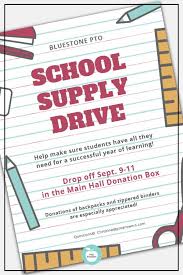School Supply Drive Flyer And Poster Template School Supply Drive School Supplies School Event Flyer