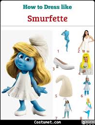 I have a party to go to, and kids will be there, she said. Smurfette Costume For Cosplay Halloween
