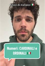 Numeri Cardinali e Ordinali in Italiano