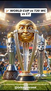 🏆 World Cup. 🏆 T20 World Cup. 🏆 Champions Trophy., Every cricketer  dreams of winning them... but only legends get to lift them. 👑🔥, What if  these iconic trophies could talk? 🎙️😱, #cricketreels ...