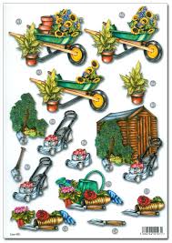 A manual die cutting machine requires human effort to make the die cut through the chosen material. Die Cut 3d Decoupage A4 Sheet Gardening 495 1 35