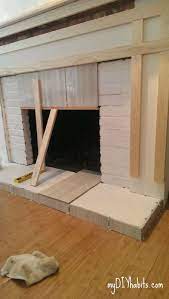 diy brick fireplace refacing reface fireplace diy fireplace mantel brick fireplace makeover
