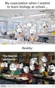 Biology Class Expectation Vs Reality Expectation Vs Reality Biology Funny Pictures