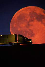 Full Red Moon Big Rig Trucks Good Night Moon Trucks