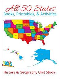 Simply print it, and then challenge your little explorers to see how many state names they can find. 50 State Unit Study Guide Resources 3 Boys And A Dog