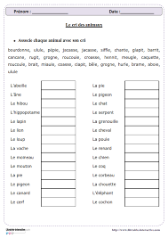 Améliorer la mémoire de travail aide les enfants à enregistrer suffisamment longtemps l'information pour pouvoir l'utiliser. Un Exercice Simple Pour Connaitre Les Cri Des Animaux Le Cri Des Animaux Exercice Memoire Exercice Cm2 A Imprimer