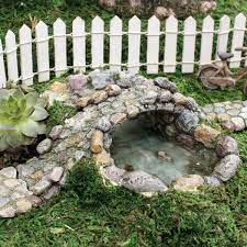 All of our lightweight rocks are molded from those occurring naturally in australia and the southern us, and carefully. August Grove Cinda Stone Pond And Bridge Fairy Garden Reviews Wayfair