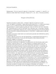 Model Plangere Contraventionala Pietoni