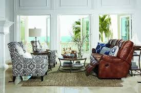 We Are Loving This Reclining Sofa Paired With The Accent Chairs Reclining Sofa Living Room Coastal Living Rooms Livingroom Layout