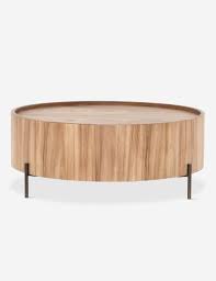 Nausica Round Coffee Table In 2020 Drum Coffee Table Round Coffee Table Modern Round Coffee Table
