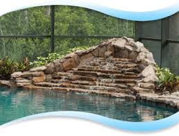 Water features no matter if your pool is free form or geometric, we can create custom water features to add just the right amount of wow to your new pool. Pool Features Deland Pool Waterfalls Port Orange Palm Coast