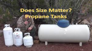 sizes of propane tanks i use off grid does size matter when living off grid