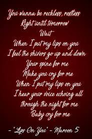 We did not find results for: Lips On You Maroon 5 Rap Lyrics Quotes Maroon 5 Lyrics Lyrics