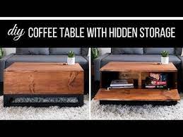 Youtube Coffee Table With Hidden Storage Diy Coffee Table Build A Table