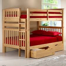 To safely accommodate the height of the bunk, the bottom stair extends approx 12 inches beyond the front rail of the bed. Camaflexi Santa Fe Mission Tall Bunk Bed Full Over Full Bed End Ladder Bunk Beds Bunk Beds With Stairs Bunk Bed Sets