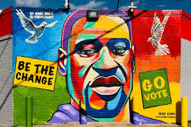 According to toledo police, witnesses say it was destroyed by a lightning strike. New George Floyd Mural Encourages People To Vote Houstonia Magazine