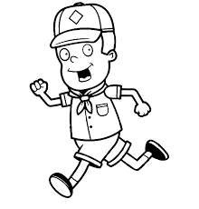 You can print or color them online at getdrawings.com for absolutely free. Boy Scouts Running Coloring Pages Best Place To Color