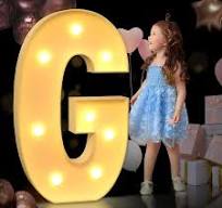 Amazon.com : Light Up Letter G, LED Alphabet Lights Marquee ...