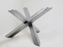 Industrial Legs For Round Table Top Etsy In 2020 Steel Table Base Modern Industrial Table Metal Table Base