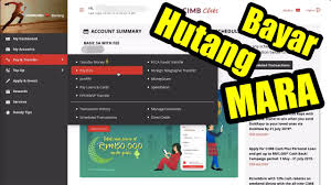 Cara bayar bil dengan cimbclicks jompay. Cara Bayar Hutang Mara Secara Online Pinjaman Pendidikan Youtube
