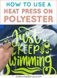 How To Use A Heat Press On Polyester Bags Heat Transfer Vinyl Projects Heat Transfer Vinyl Cricut Iron On Vinyl