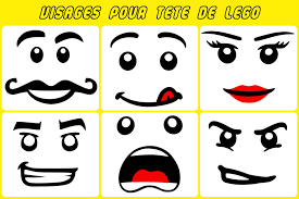 Tete Lego Printables Visage Lego Costume Lego Faces Lego Printables