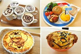 藤子 f 不二雄ミュージアム フレーバーラテ キッズプレート ふわふわ卵のドラえもん ジャイアンとカツ丼 食べ物のアイデア カツ丼 卵 ふわふわ