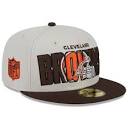 Men's New Era Stone/Brown Cleveland Browns 2023 NFL Draft On Stage ...
