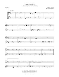 Time Warp Violin Duet Print Sheet Music Now