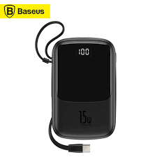 Baseus 20000mah power bank led portable pd fast charging powerbank. Baseus Power Bank 10000mah Digital Display Power Bank Bs P1002l Build In Charging Cable 3a Battery Buy At A Low Prices On Joom E Commerce Platform