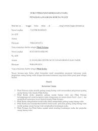 Contoh surat perjanjian kerja kontrak surat perjanjian kerja kontrak nomer: Surat Perjanjian Kerjasama Usaha Docx