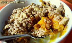 Crumble De Potimarron Au Tofu Fume Laguiole Vieux Et Noix Cook And Dome Recette Potimarron Tofu Fume Crumble Potimarron