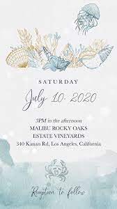 Beach Wedding Electronic Wedding Invitation Video Video Electronic Wedding Invitations Wedding Invitation Video Beach Wedding Invitations