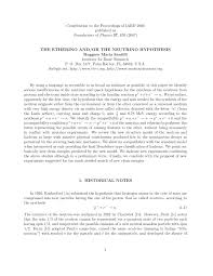 Pdf The Etherino And Or The Neutrino Hypothesis