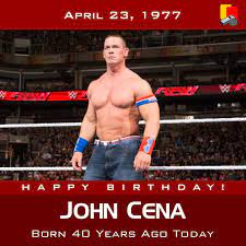 .and his name is john cena! Red Card Nc ×'×˜×•×•×™×˜×¨ Happy Birthday To The One The Only John Cena Wwe Wrestler Johncena Turns 40 Today Johncena