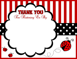 Ladybug Thank You Card Editable Baby Shower By Adtrcustomdesigns Birthday Thank You Cards Thank You Cards Baby Shower Thank You