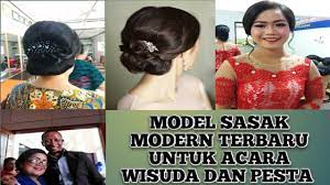 Meski banyak variasi model sanggul modern, namun ada baiknya jika kita memulai kompilasi dengan model sanggul pengantin tradisional. Model Sasak Modern Untuk Acara Wisuda Dan Pesta Adat Batak Terbaru Dari Salon Peter Youtube