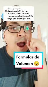 Answer to @anna._jo Formulas para calcular el Volumen 😉 #AprendeEnTikTok  #Matematicas #ElProfeLuis #SabiasQue #Educacion